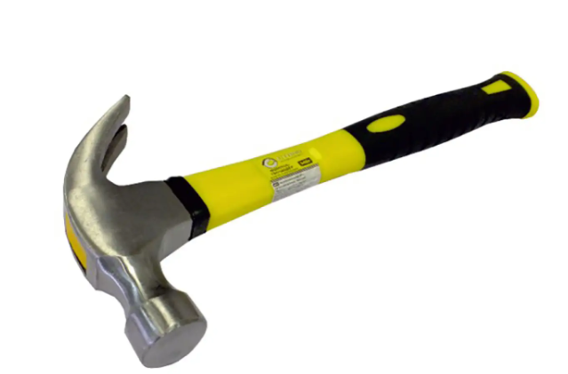 Молоток-обценьки 340 г (ручка з скловолокна) Сталь 44007